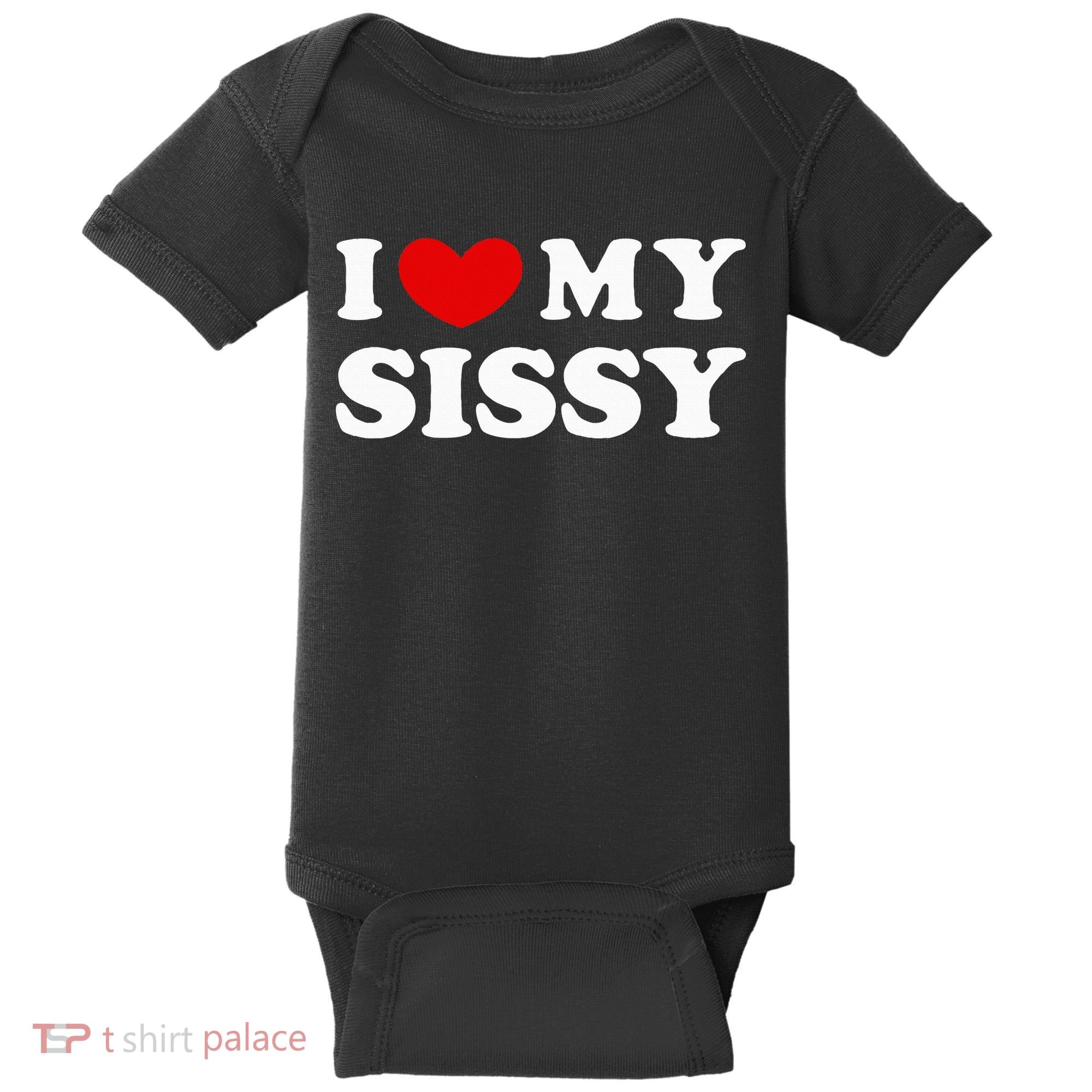 I Love My Sissy I Heart My Sister Baby Bodysuit