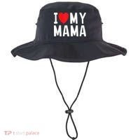 I Love My Mama Heart Celebrate Mom Gift Bucket Hat thumb 0