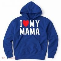I Love My Mama Heart Celebrate Mom Gift Hoodie thumb 0