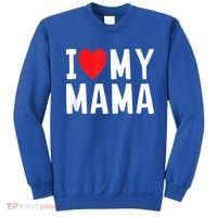 I Love My Mama Heart Celebrate Mom Gift Sweatshirt thumb 0