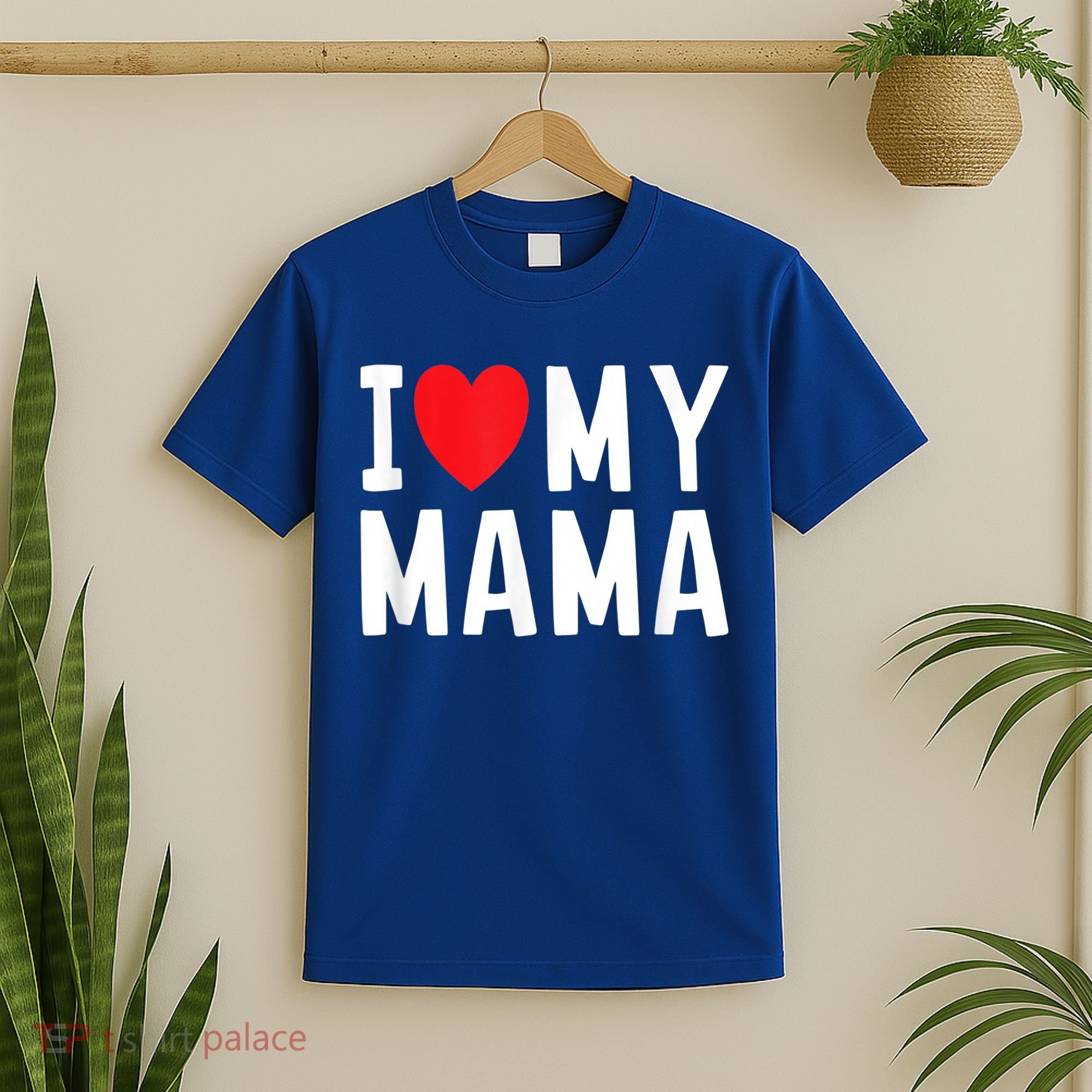 I Love My Mama Heart Celebrate Mom Gift T-Shirt