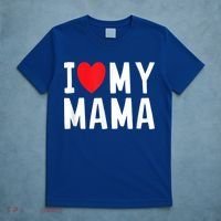 I Love My Mama Heart Celebrate Mom Gift T-Shirt thumb 5