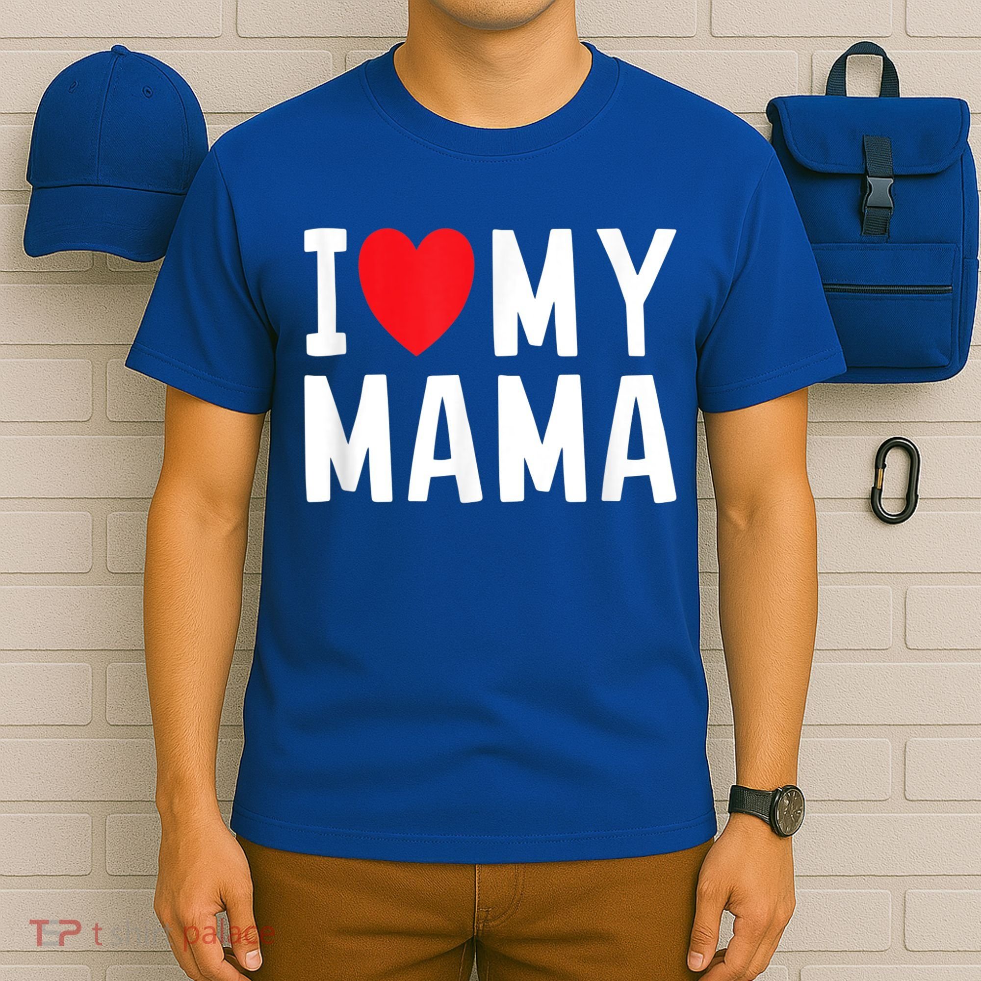 I Love My Mama Heart Celebrate Mom Gift T-Shirt