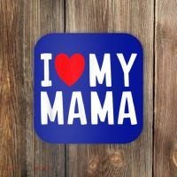 I Love My Mama Heart Celebrate Mom Gift Coaster thumb 0