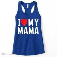 I Love My Mama Heart Celebrate Mom Gift Women's Tank Top thumb 0