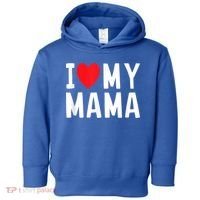 I Love My Mama Heart Celebrate Mom Gift Toddler Hoodie thumb 0