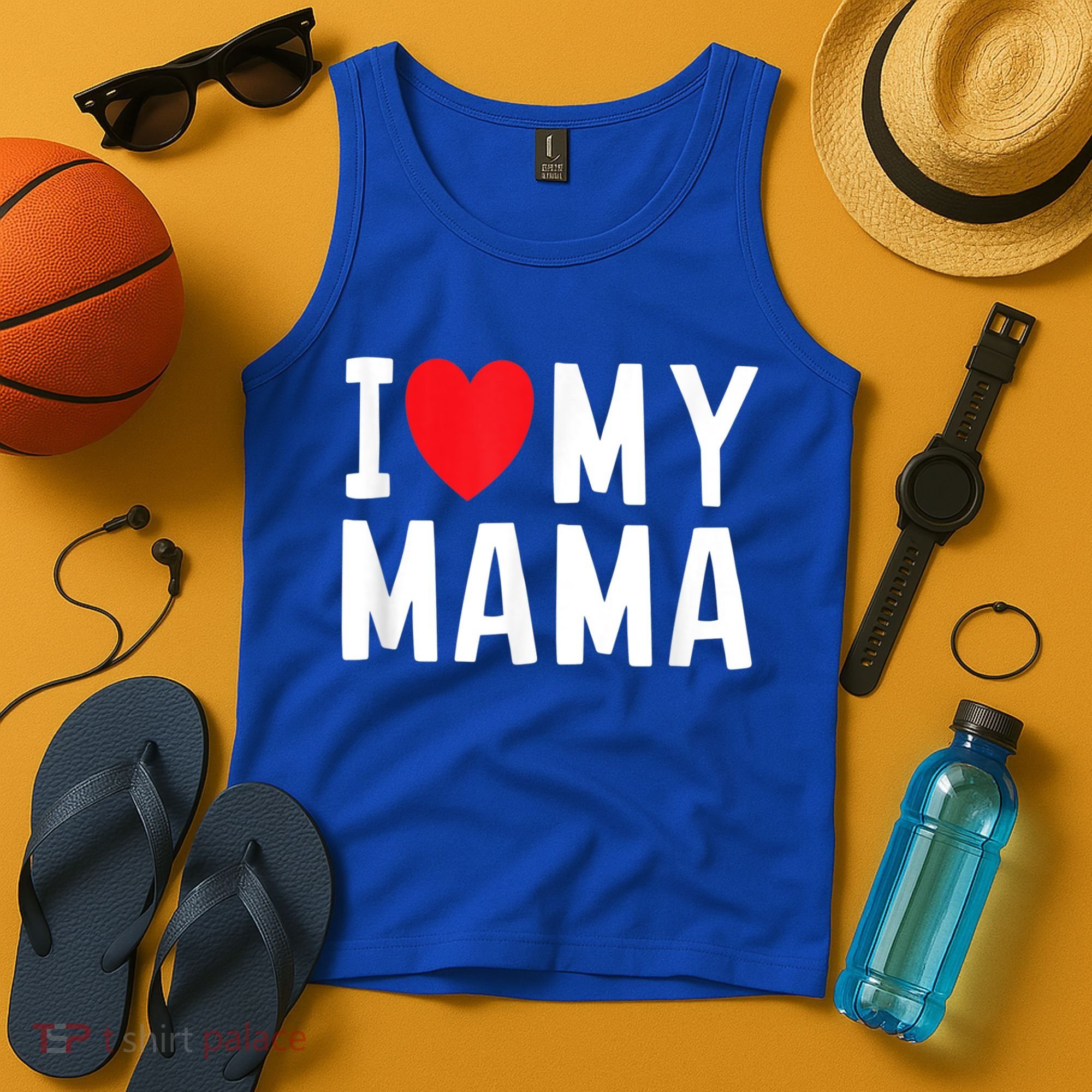 I Love My Mama Heart Celebrate Mom Gift Tank Top