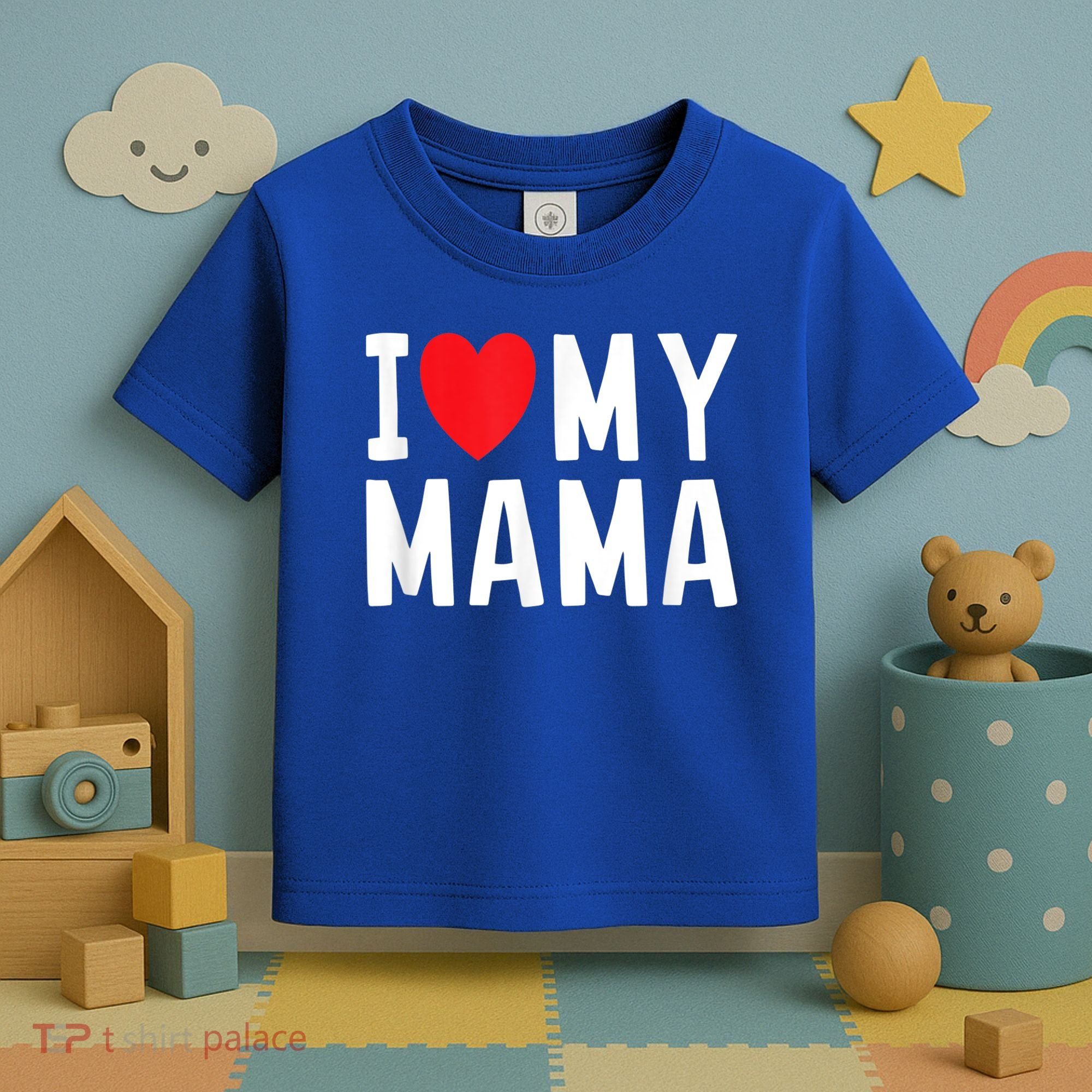 I Love My Mama Heart Celebrate Mom Gift Toddler T-Shirt