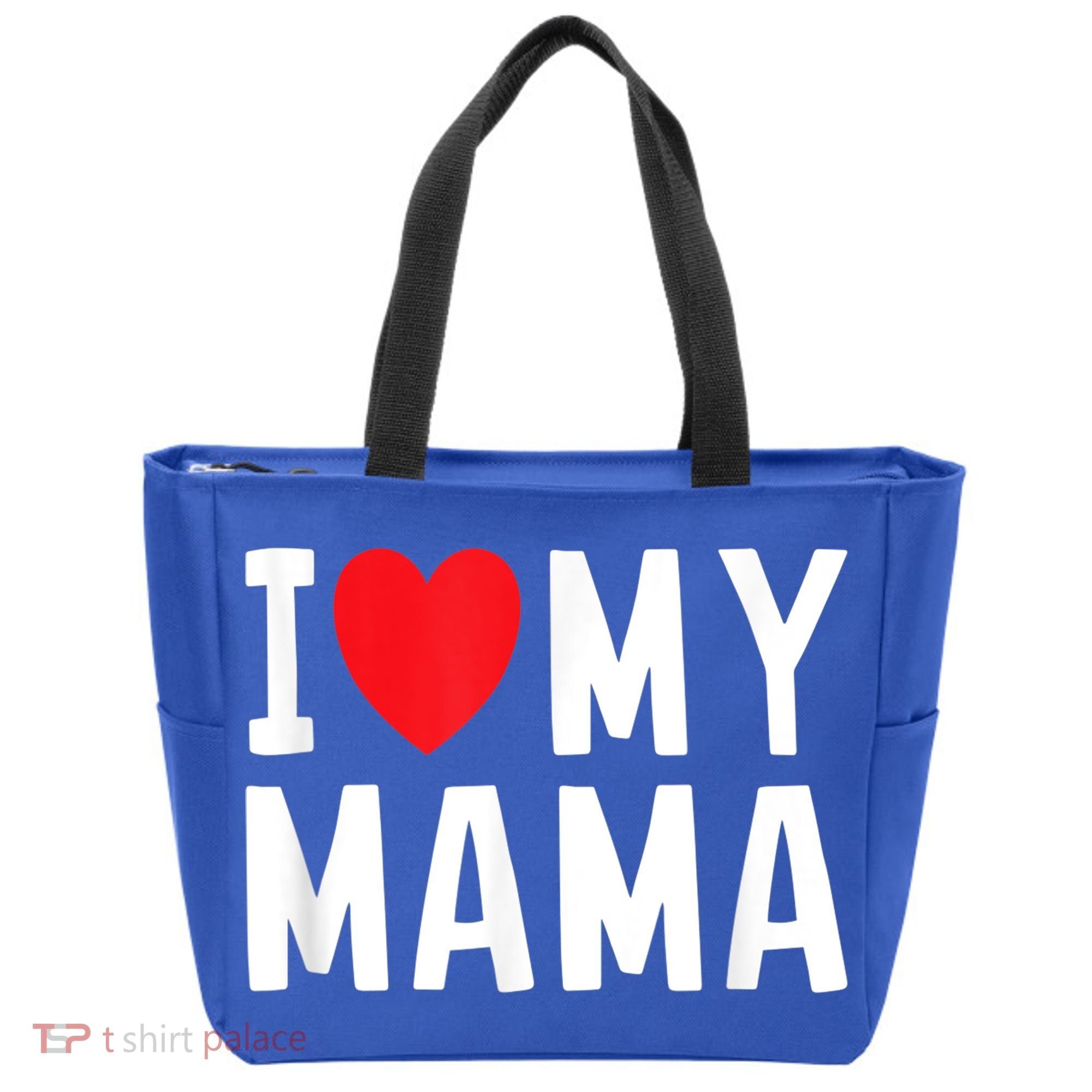 I Love My Mama Heart Celebrate Mom Gift Tote Bag