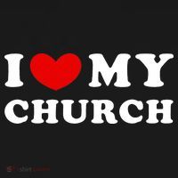 I Love My Church I Heart My Church T-Shirt thumb 7