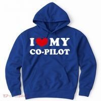 I Love My Copilot I Heart My Copilot Great Gift Hoodie thumb 0