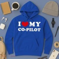 I Love My Copilot I Heart My Copilot Great Gift Hoodie thumb 3