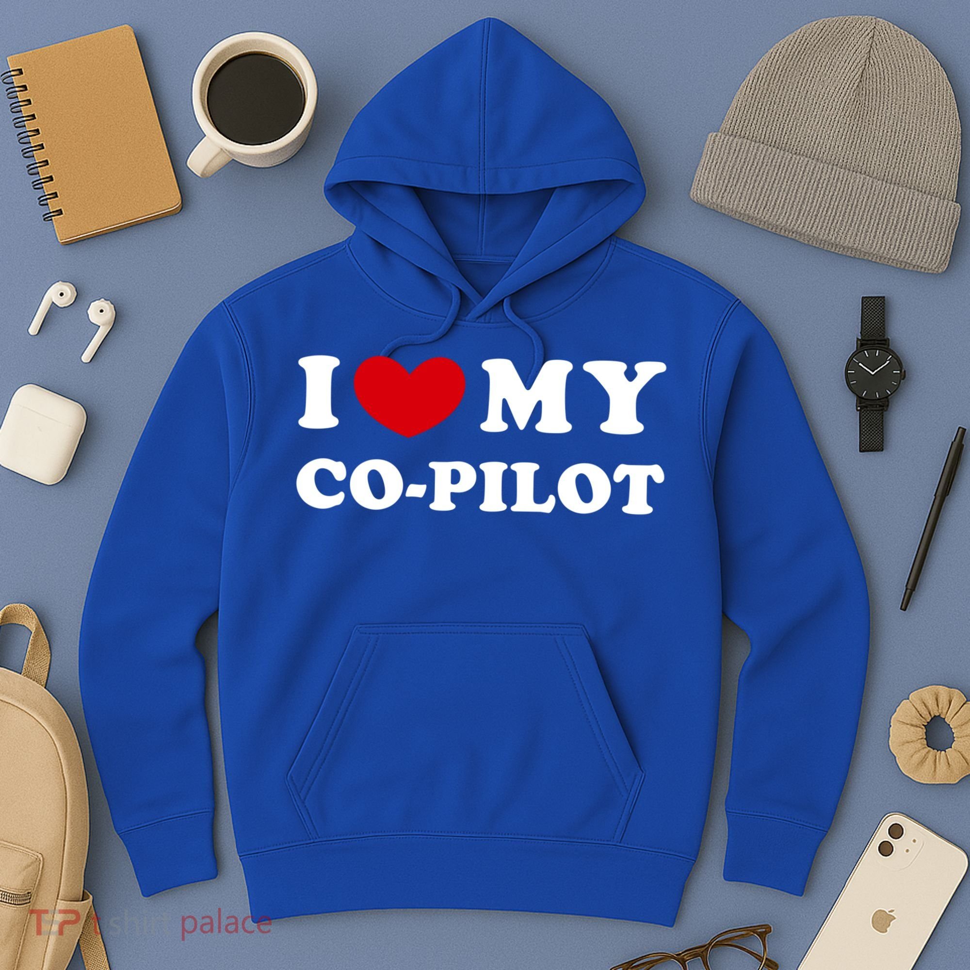 I Love My Copilot I Heart My Copilot Great Gift Hoodie
