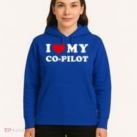 I Love My Copilot I Heart My Copilot Great Gift Hoodie thumb 5