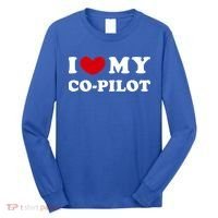 I Love My Copilot I Heart My Copilot Great Gift Long Sleeve Shirt thumb 0