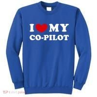I Love My Copilot I Heart My Copilot Great Gift Sweatshirt thumb 0