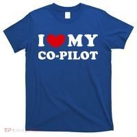 I Love My Copilot I Heart My Copilot Great Gift T-Shirt thumb 0