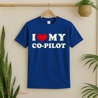 I Love My Copilot I Heart My Copilot Great Gift T-Shirt thumb 2