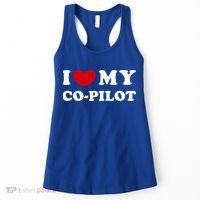 I Love My Copilot I Heart My Copilot Great Gift Women's Tank Top thumb 0