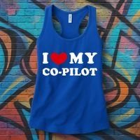 I Love My Copilot I Heart My Copilot Great Gift Women's Tank Top thumb 3