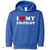 I Love My Copilot I Heart My Copilot Great Gift Toddler Hoodie thumb 0