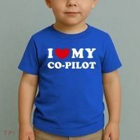 I Love My Copilot I Heart My Copilot Great Gift Toddler T-Shirt thumb 2