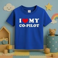 I Love My Copilot I Heart My Copilot Great Gift Toddler T-Shirt thumb 3