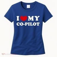 I Love My Copilot I Heart My Copilot Great Gift Women's T-Shirt thumb 0