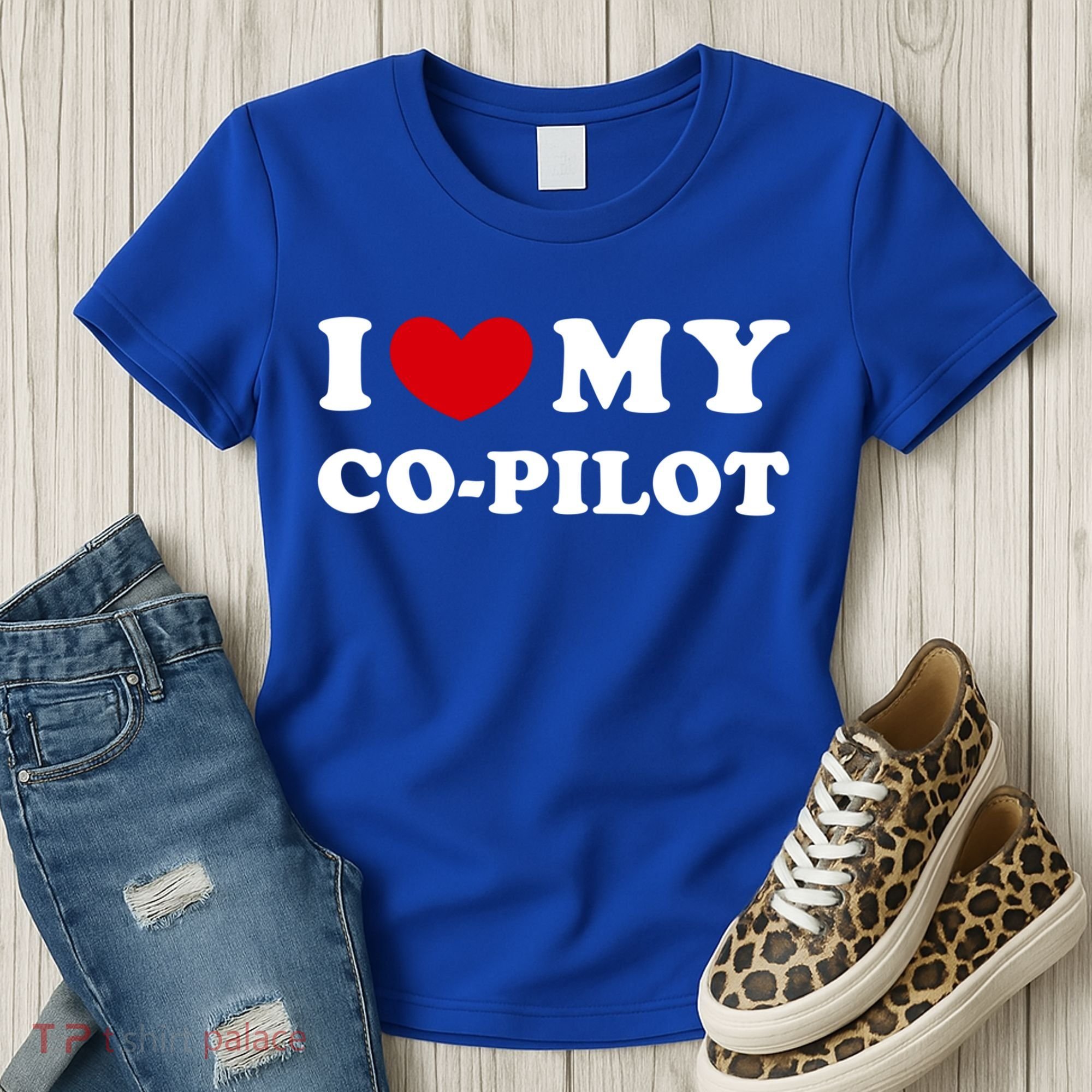 I Love My Copilot I Heart My Copilot Great Gift Women's T-Shirt