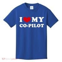 I Love My Copilot I Heart My Copilot Great Gift Kids T-Shirt thumb 0
