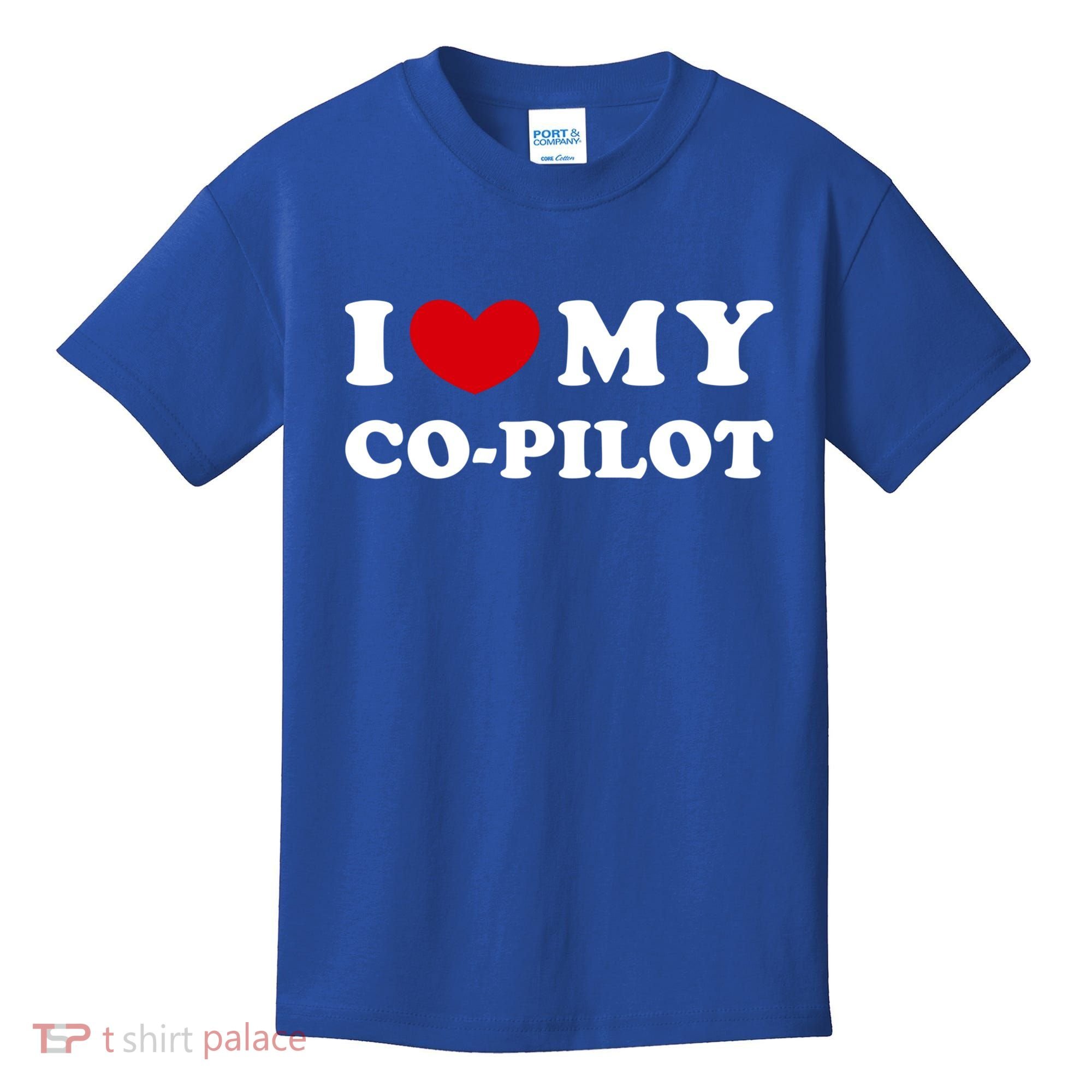 I Love My Copilot I Heart My Copilot Great Gift Kids T-Shirt