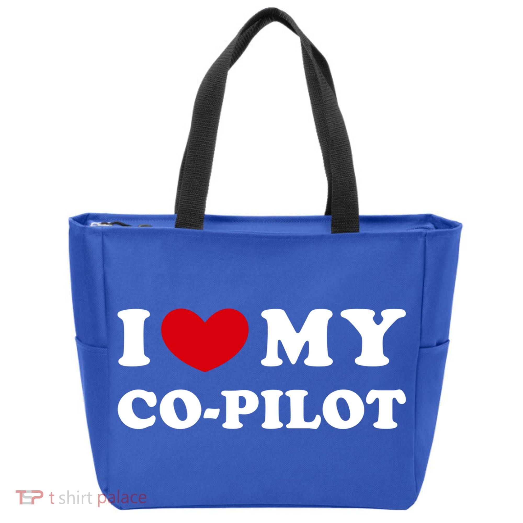I Love My Copilot I Heart My Copilot Great Gift Tote Bag