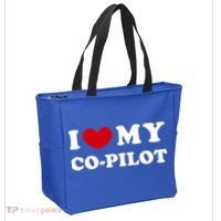 I Love My Copilot I Heart My Copilot Great Gift Tote Bag thumb 2