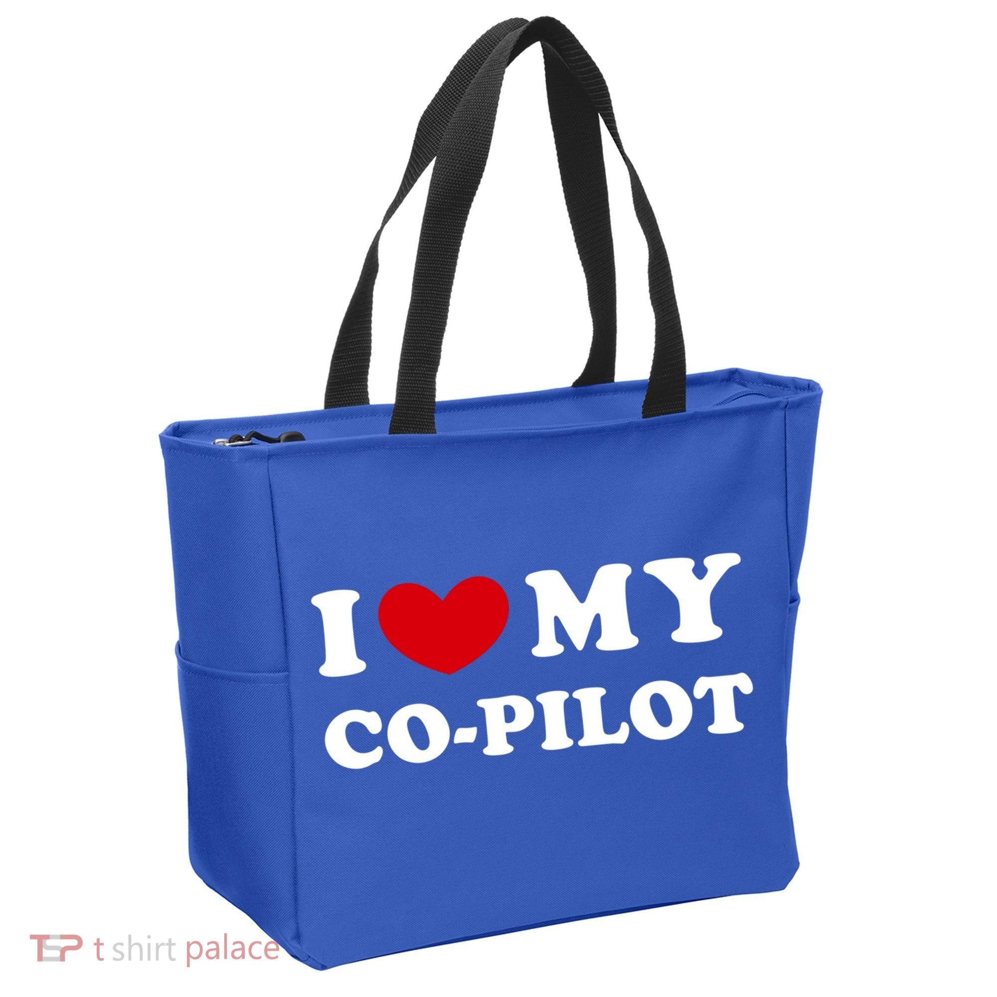I Love My Copilot I Heart My Copilot Great Gift Tote Bag