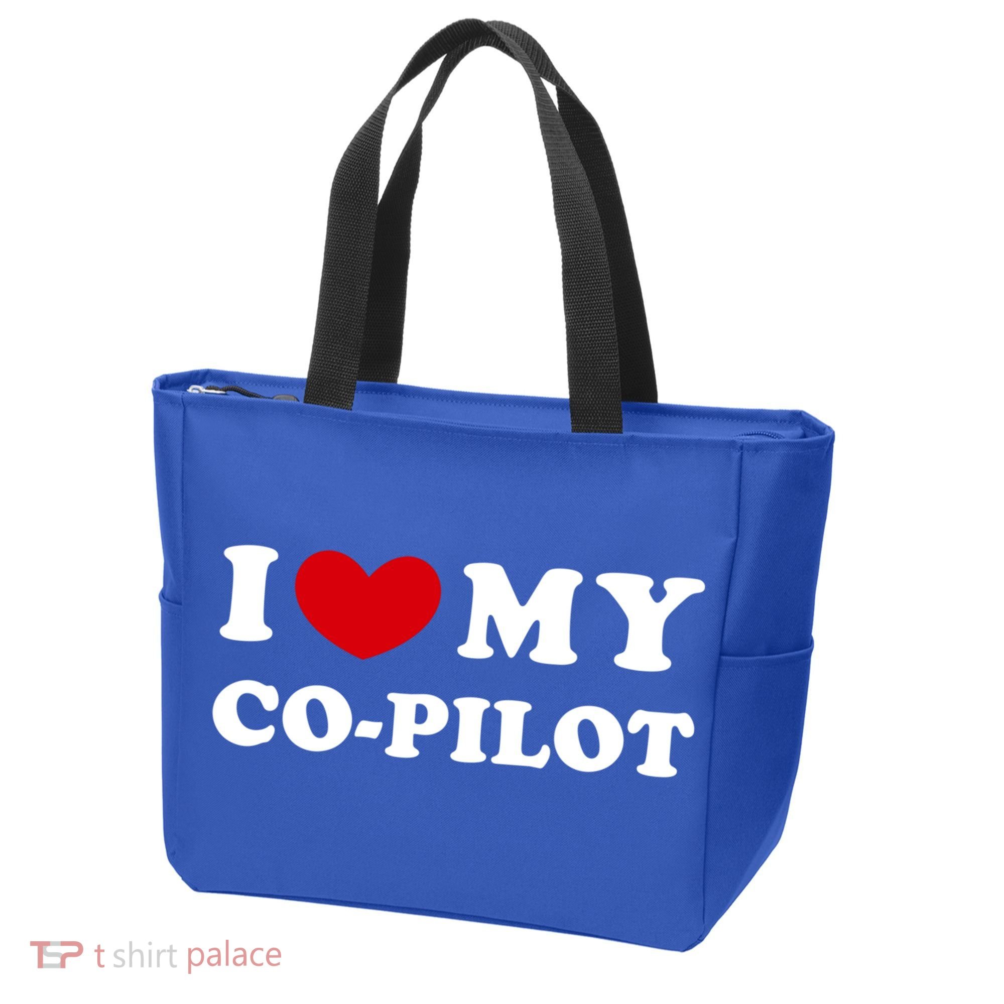 I Love My Copilot I Heart My Copilot Great Gift Tote Bag