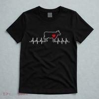 I Love My Cow Valve Ekg Heartbeat Heart Patient T-Shirt thumb 5