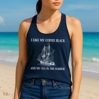 I Like My Coffee Black And Tea In The Harbor Women's Tank Top thumb 2