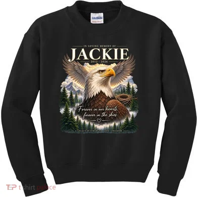 In Loving Memory Jackie Eagle Kids Sweatshirt