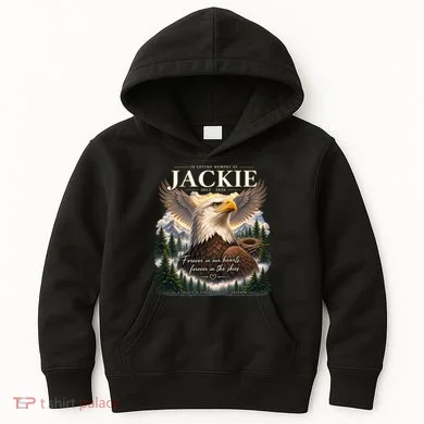In Loving Memory Jackie Eagle Kids Hoodie