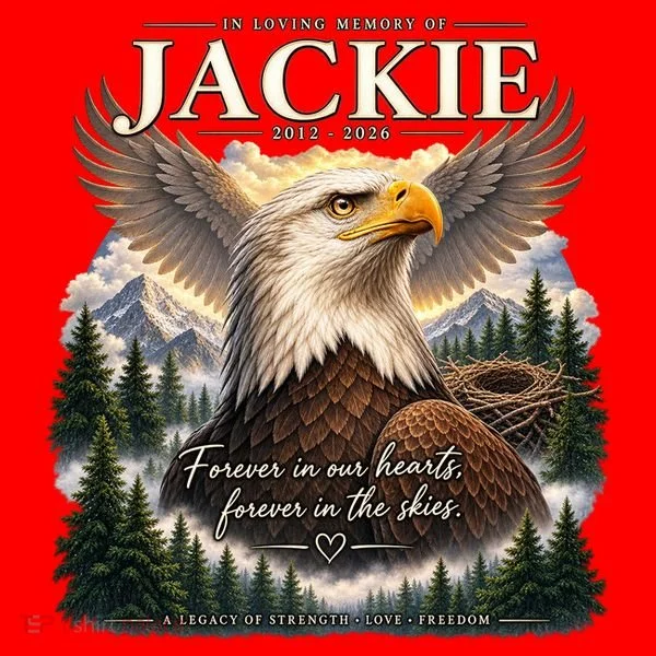 In Loving Memory Jackie Eagle Santa Hat