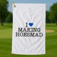 I Love Making Hoesmad Golf Towel thumb 1