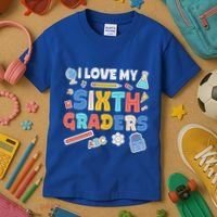 I Love My Sixth Graders Cute Cute Gift For 6Th Grade Teacher Gift Kids T-Shirt thumb 3