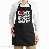I Love My Hot Cougar Girlfriend So Please Stay Away From Me Apron thumb 2