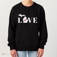 I Love Michigan Women's Sweatshirt thumb 0