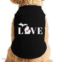 I Love Michigan Doggie Tank thumb 0