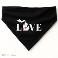 I Love Michigan USA-Made Doggie Bandana thumb 0