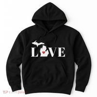 I Love Michigan Hoodie thumb 0