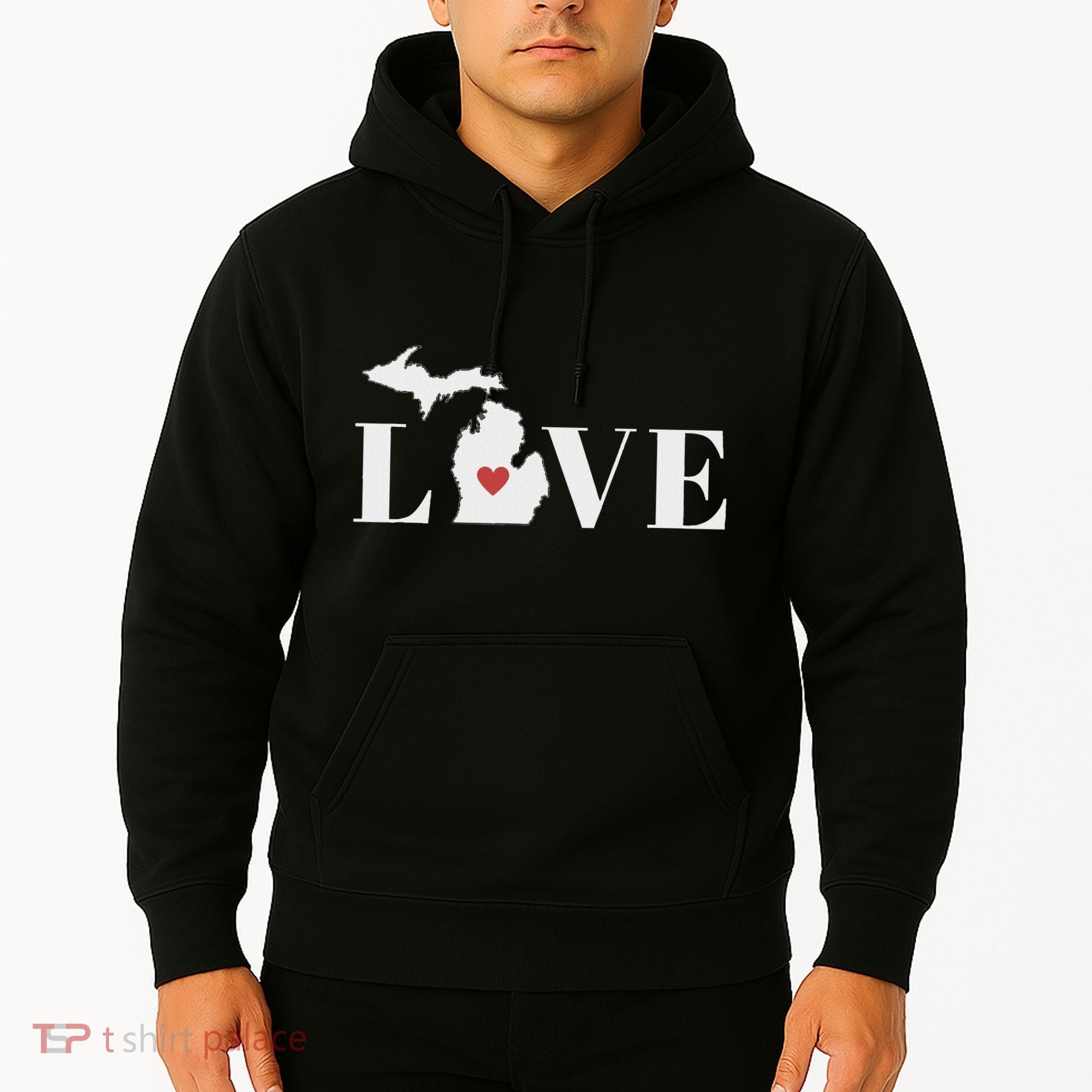 I Love Michigan Hoodie