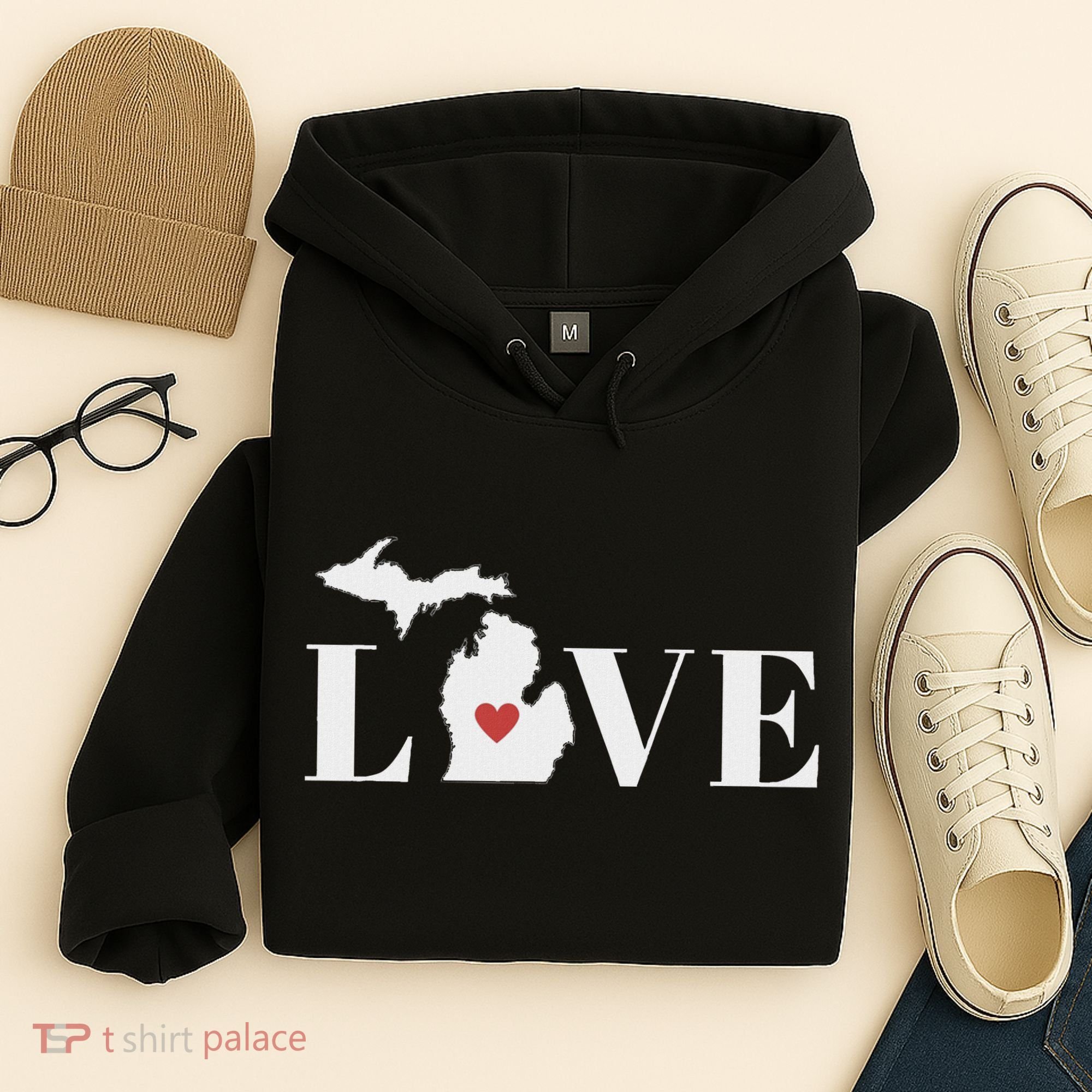 I Love Michigan Hoodie