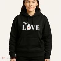 I Love Michigan Hoodie thumb 5